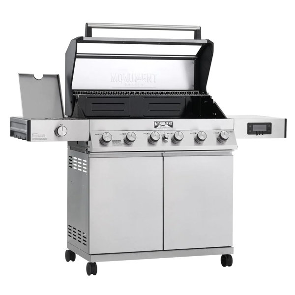 Monument Grills Smart Denali D605, 6 Burner Stainless Natural/Liquid